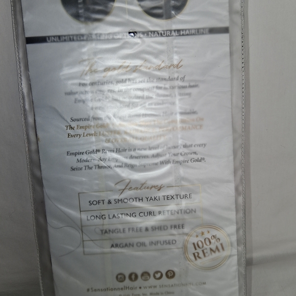 Empire Gold Swiss Full Lace Hair Accessory - Black - Picture 7 of 9